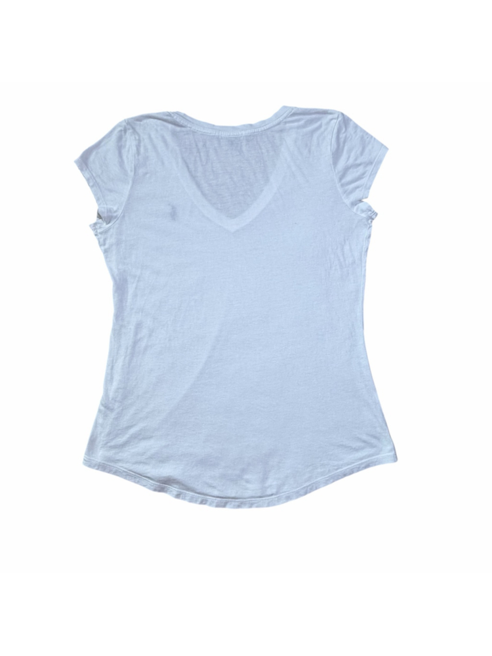 Ralph Lauren Polo White V-Neck Short Sleeve Tee Women’s Size Medium - Picture 4 of 6